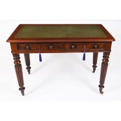 Ancienne table à écrire victorienne Bureau Gillows 19ème siècle