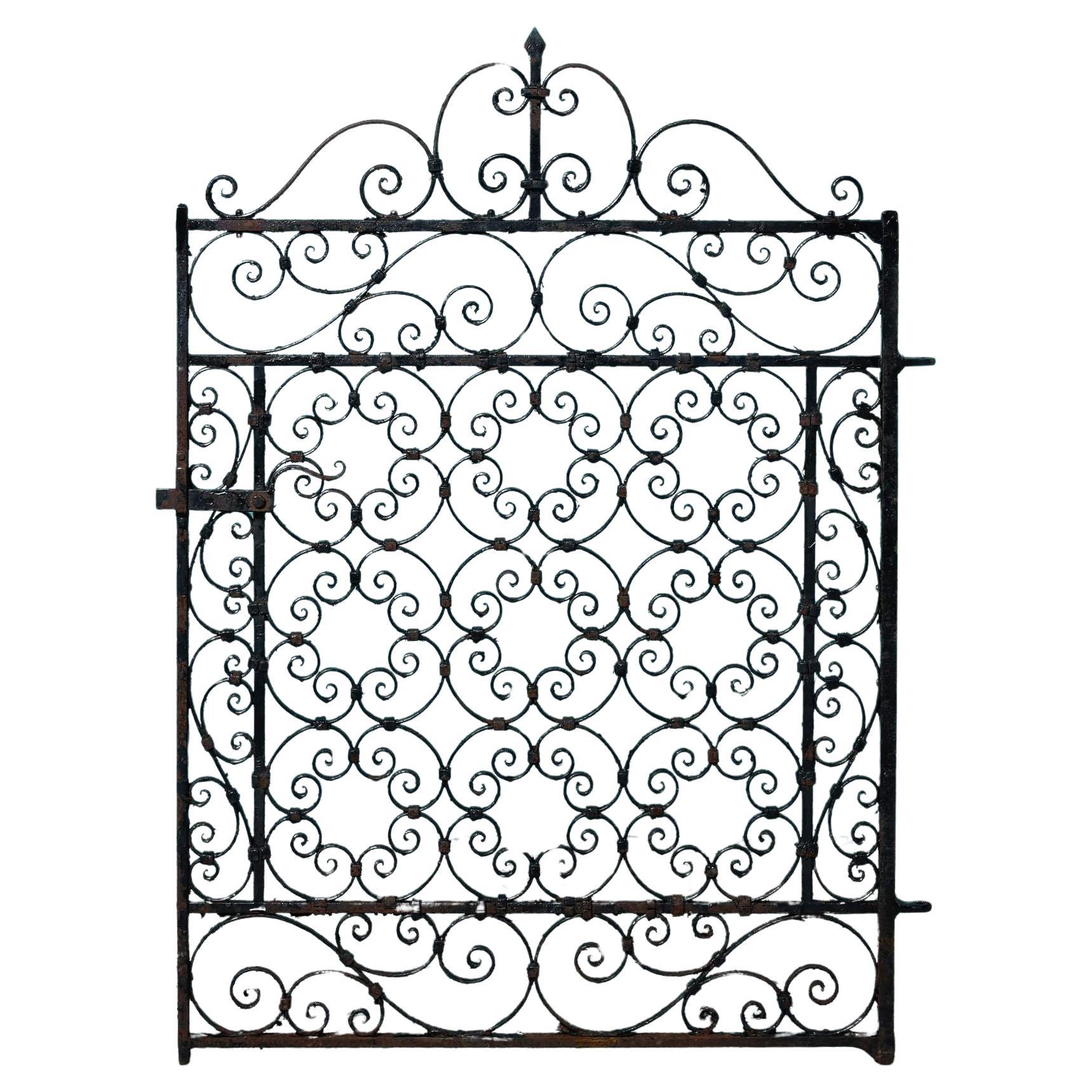 Antique Victorian Wrought Iron Garden Gate