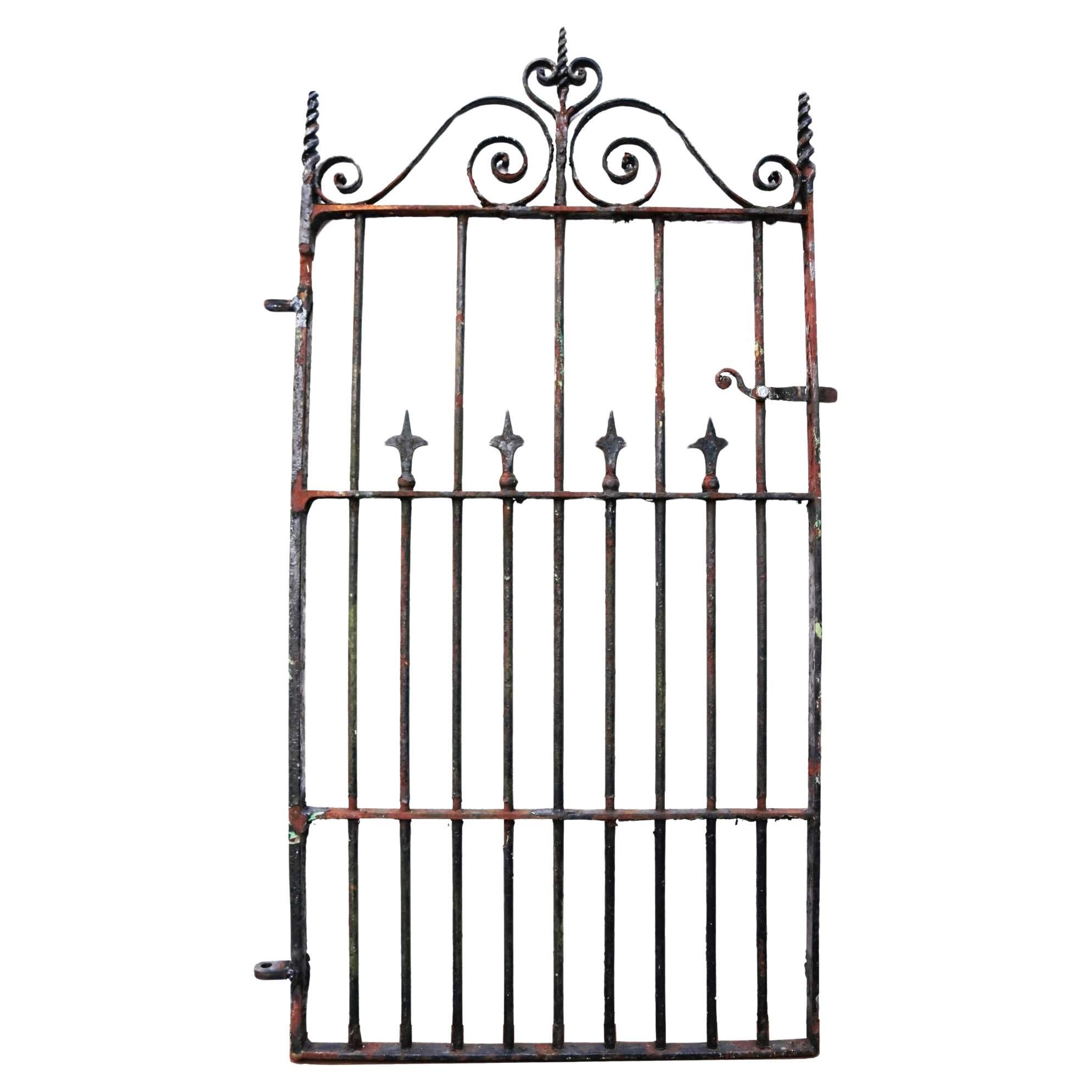 Antique Victorian Wrought Iron Pedestrian Gate