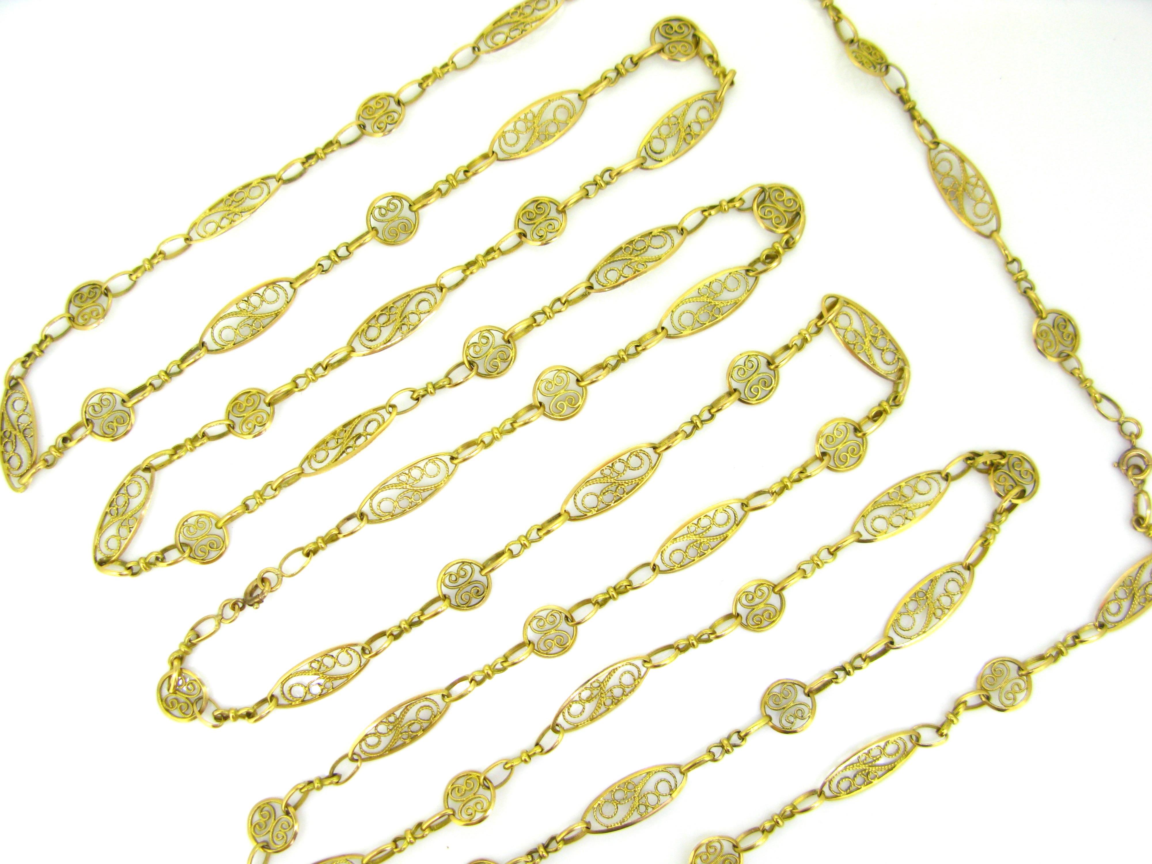 antique chain necklaces