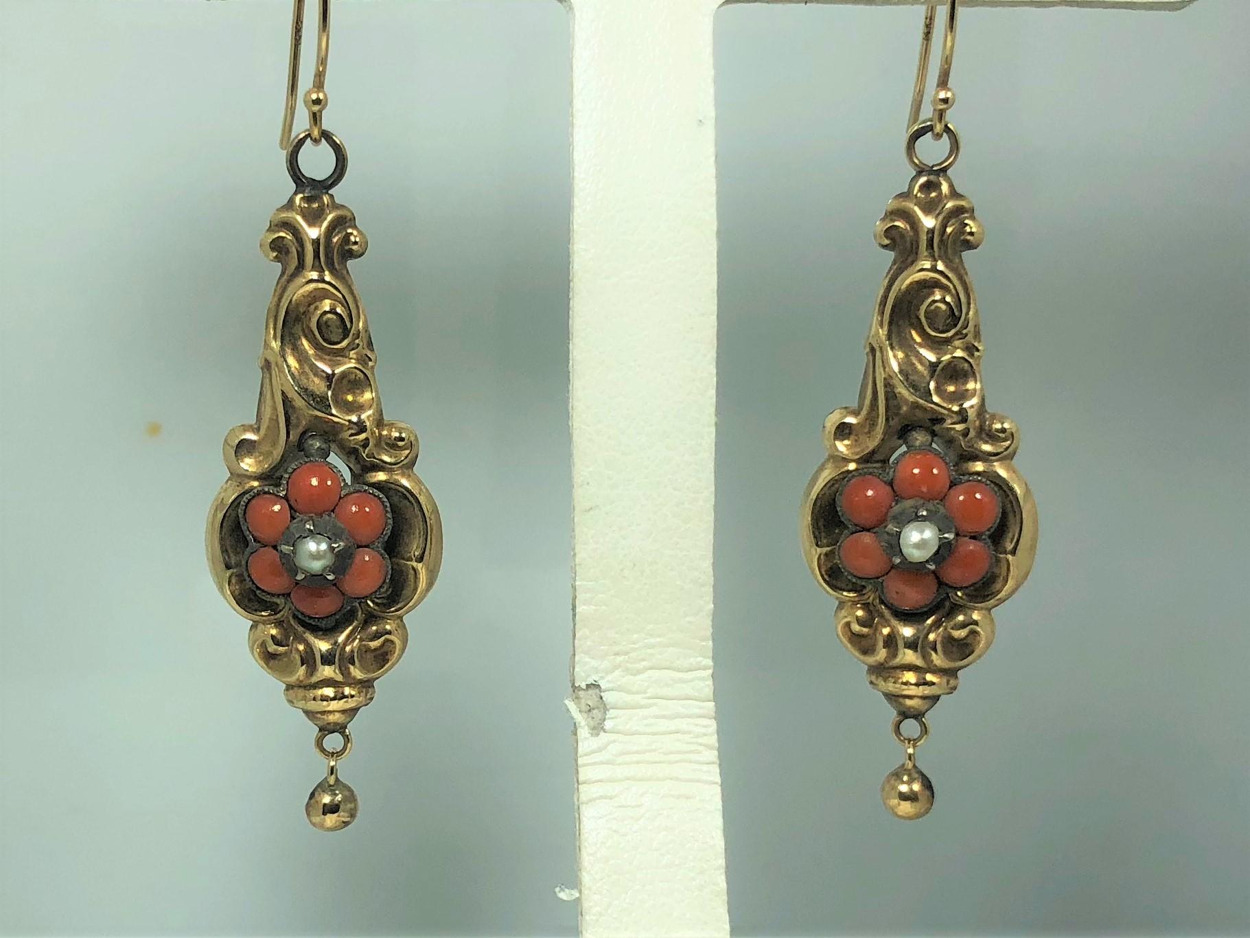 victorian pearl earrings