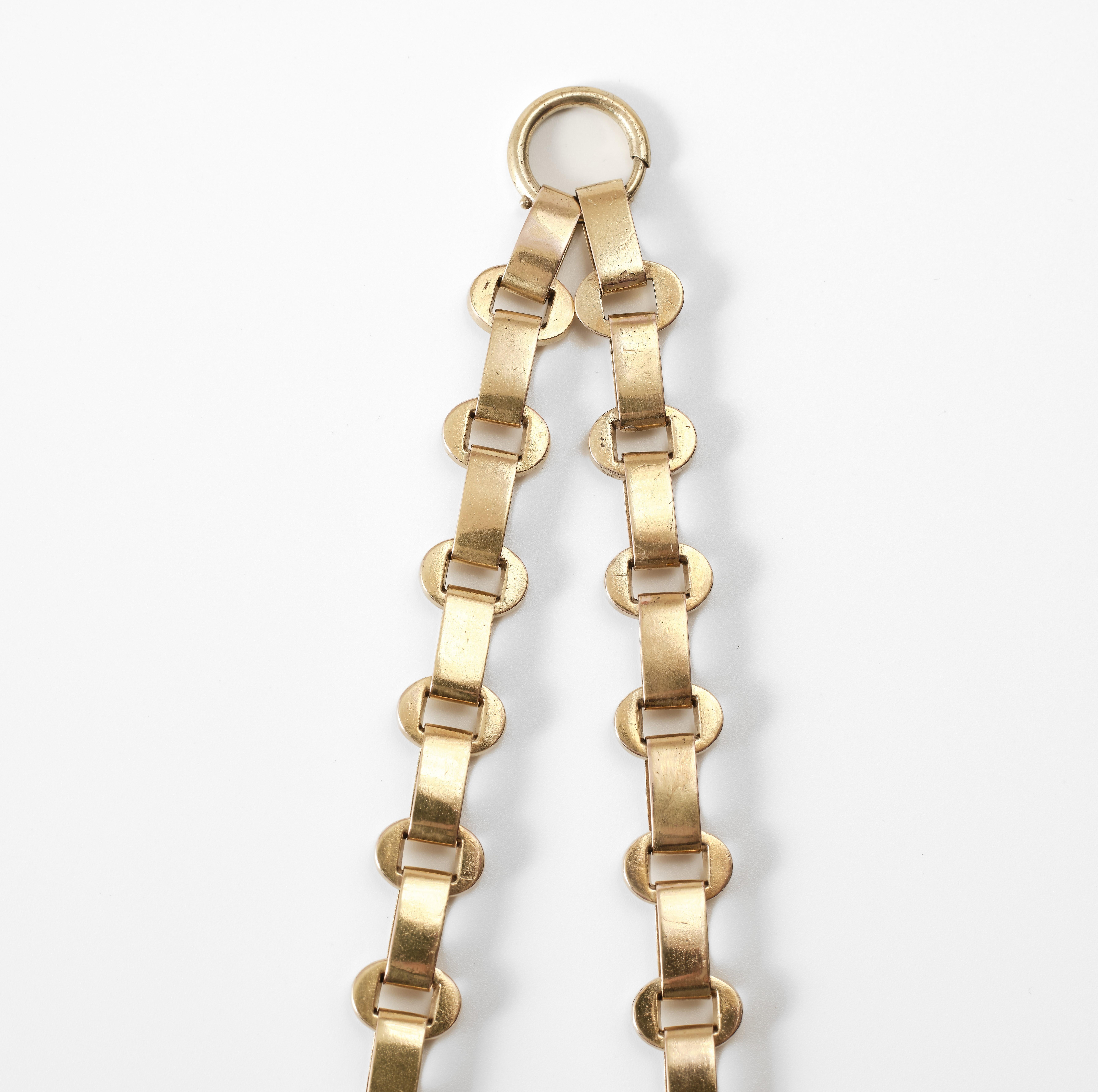Antike viktorianische Gelbgold-Halskette mit Kragen im Angebot 1