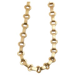 Retro victorian yellow gold collar necklace
