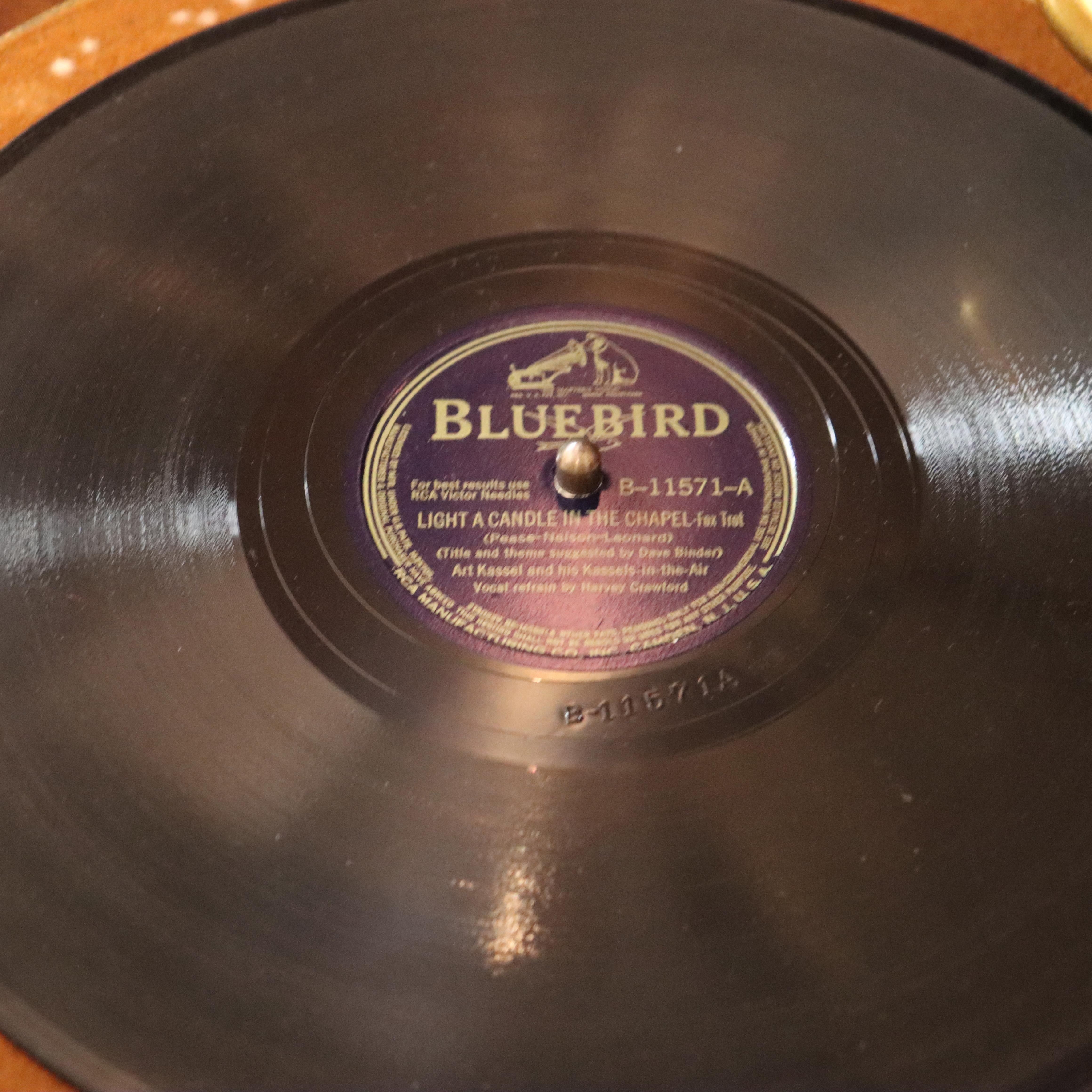 Antique Victrola Orthophonic Walnut Phonograph C1930 6
