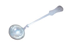 Antike Wien Österreich Josef Zemen 800 Silber Suppenlöffel Schöpflöffel 176g 12"