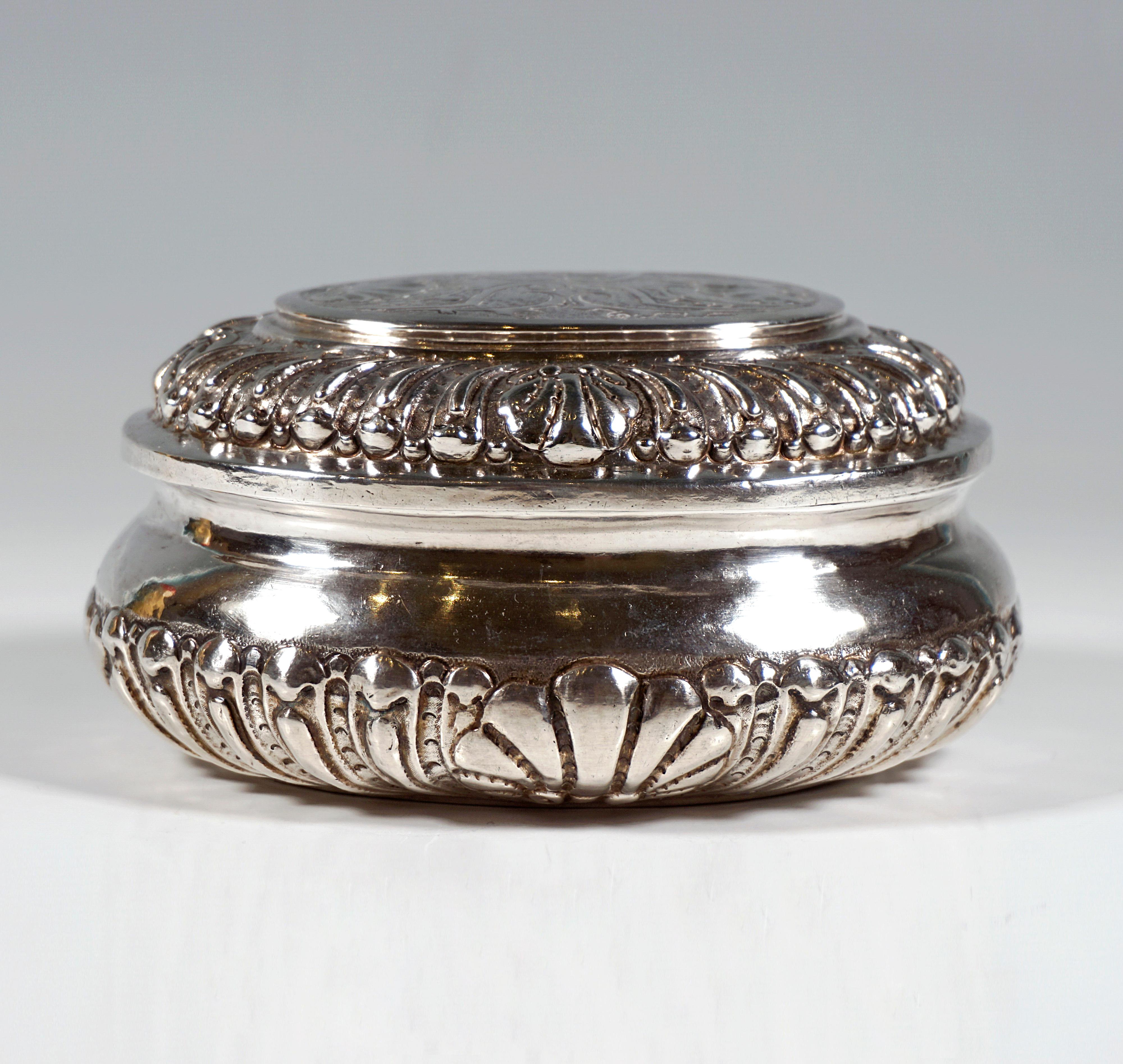 Antiguo azucarero barroco vienés de plata, de Zacharias Fayll, 1705/1715 Austríaco en venta
