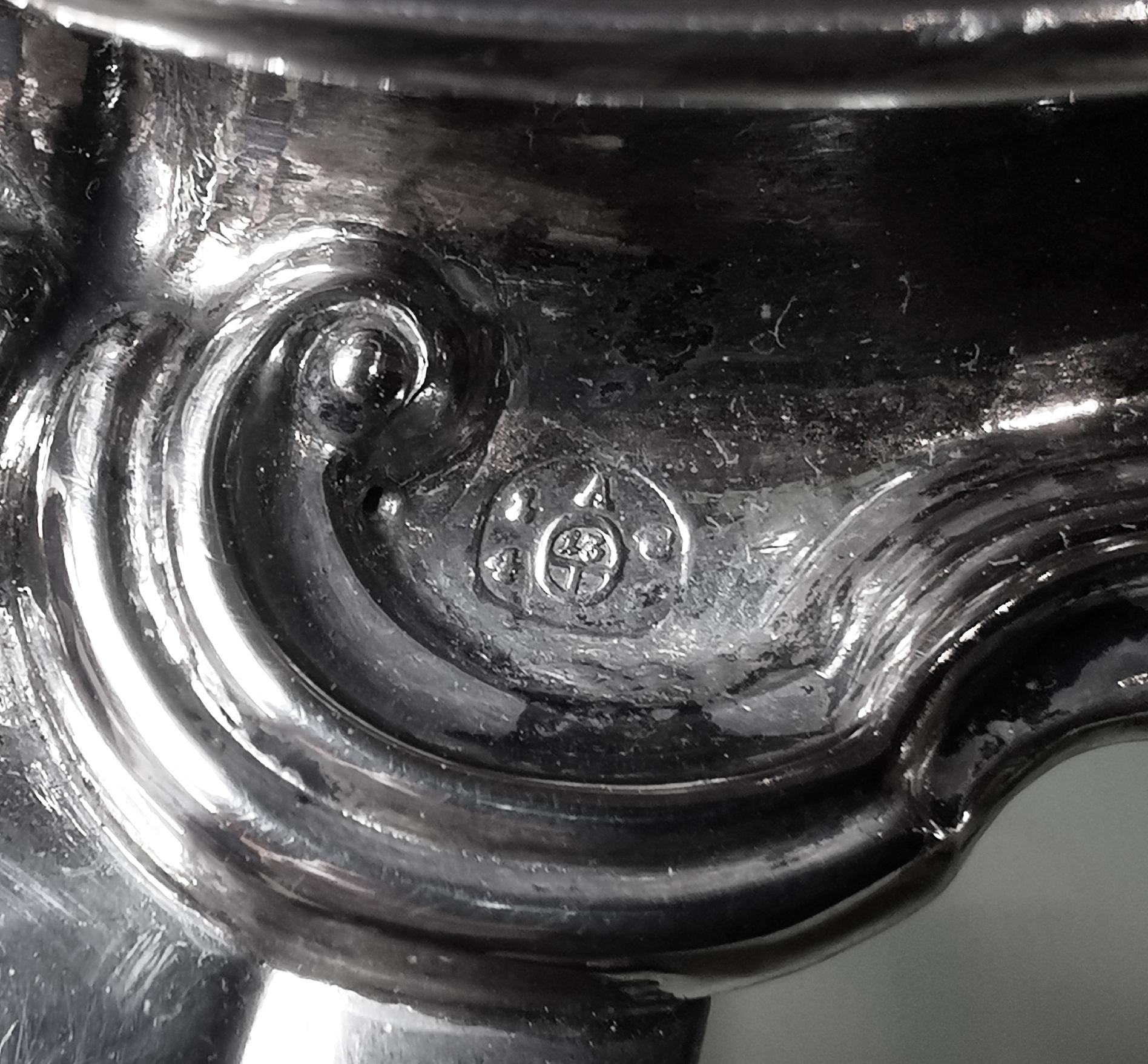 Antique Vienna Biedereier Silver Samovar With Rechaud by Franz Schaffer Mid 19th 3