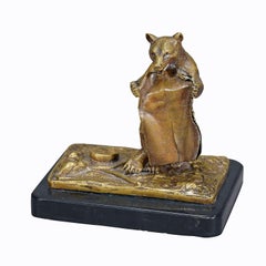 Antique Vienna Bronze Bear with Blanket