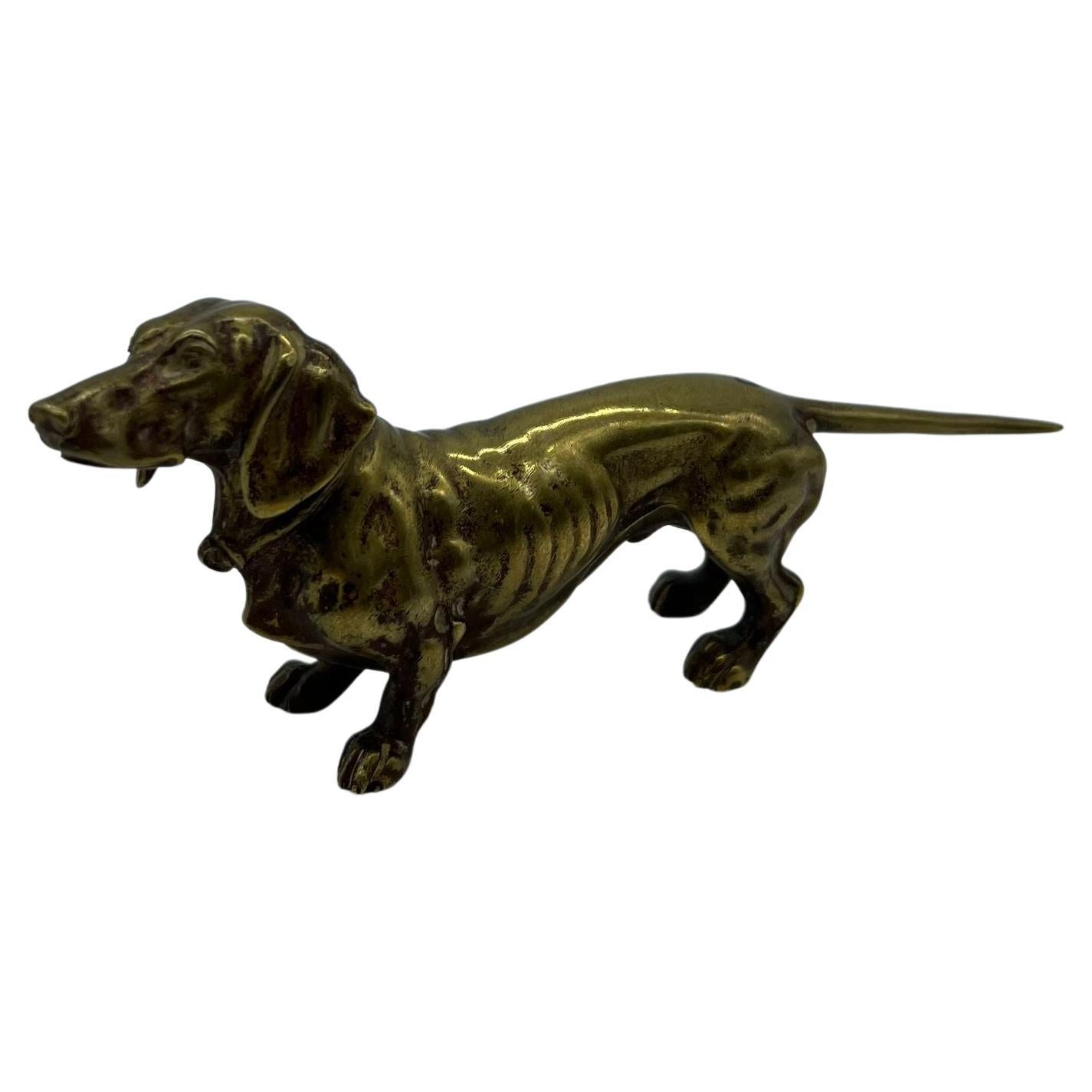 Antique Vienna Bronze Dachshund