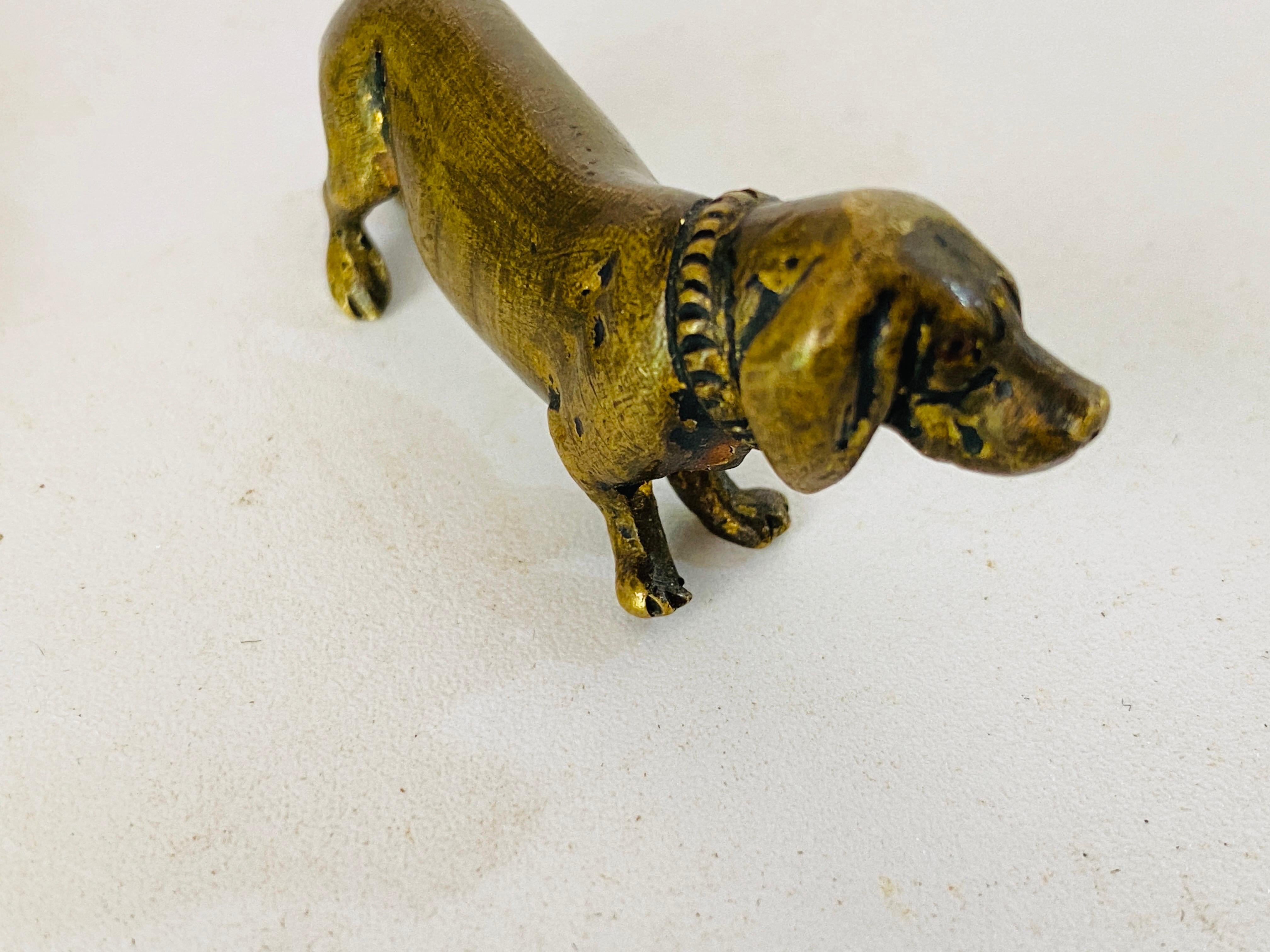 Antike Wiener Bronzeskulptur einer Schildkröte und eines Hundes im Bergman-Stil, 2er-Set (Österreichisch) im Angebot