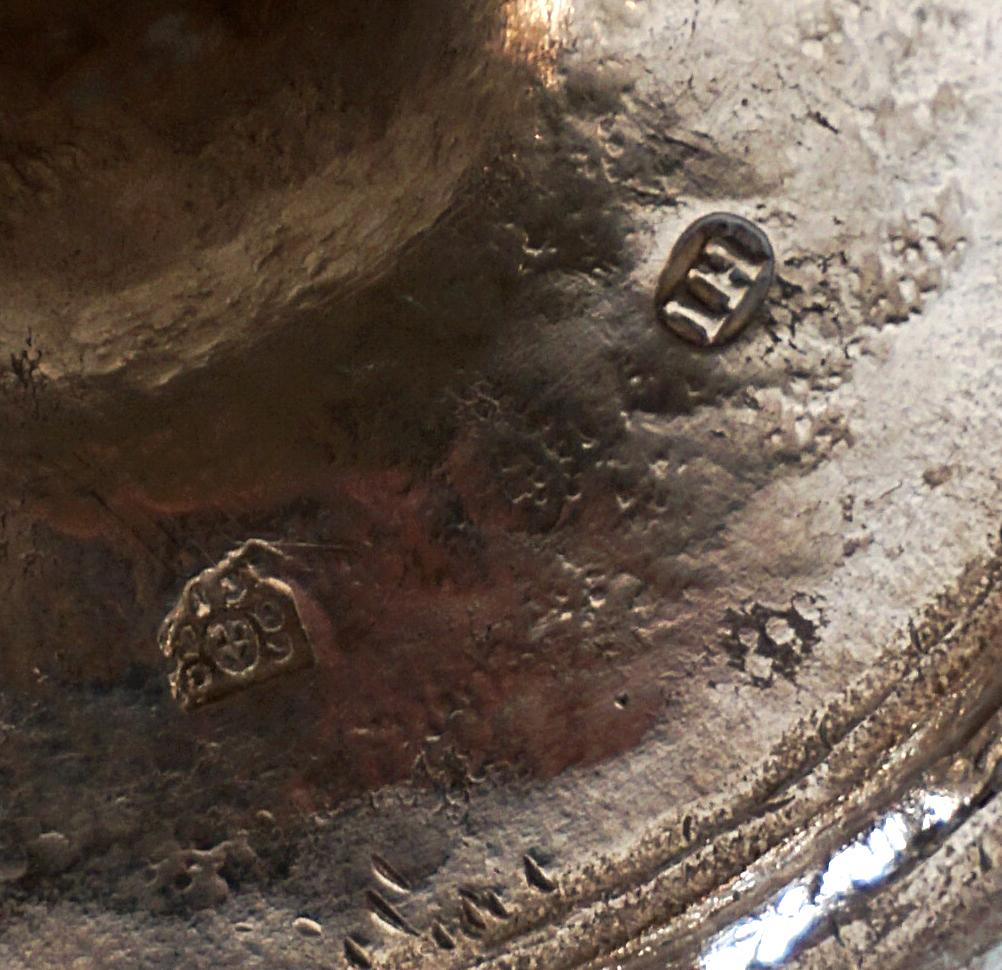 Ancienne cruche à couvercle en argent de l'Empire de Vienne avec anse, par Ignatius Haller, 1803 en vente 2