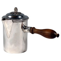 Antique Vienna Empire Silver Mocha Pot, by Johann Gutmann, Dated 1798