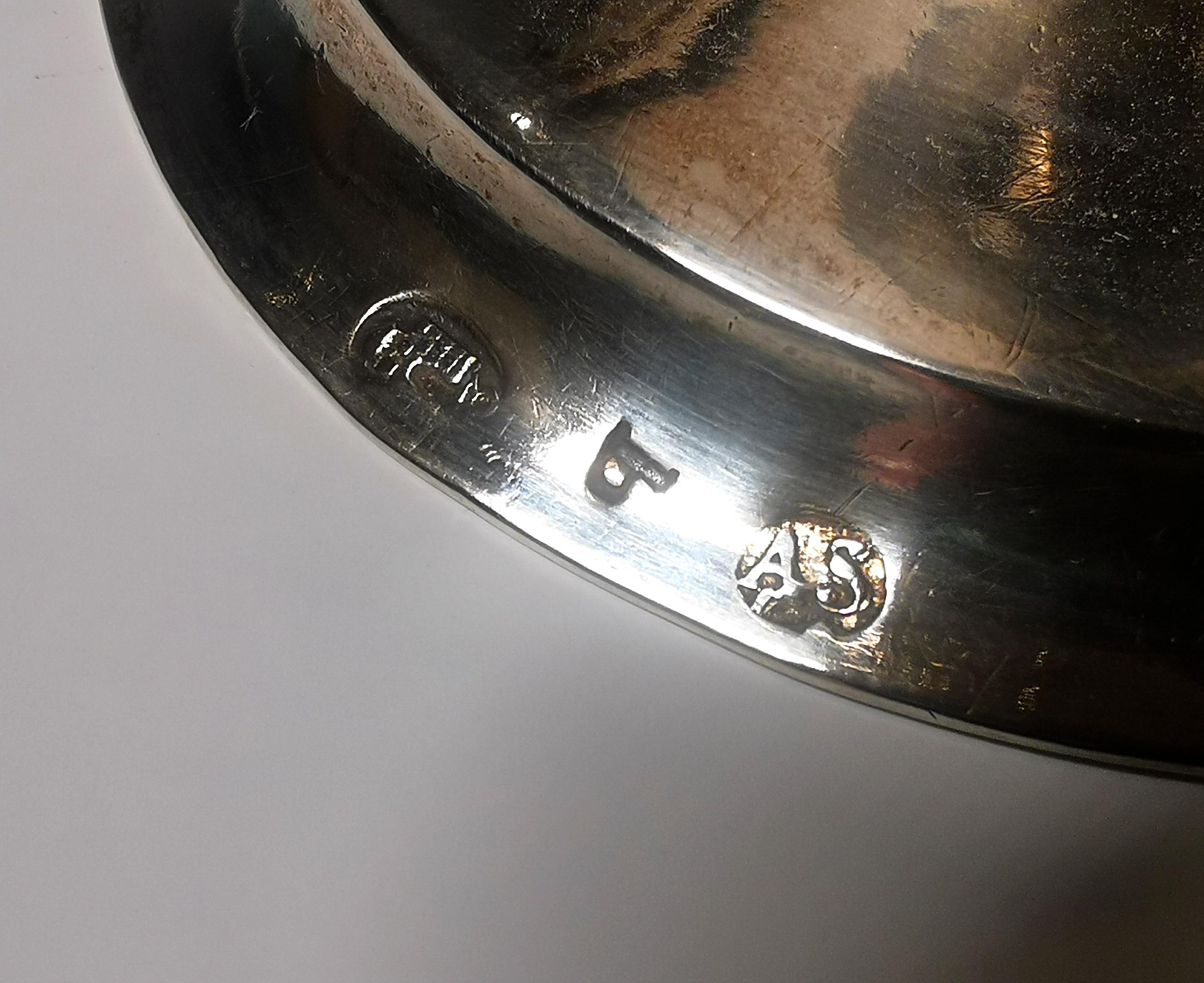 Antigua urna de azúcar de plata del Imperio de Viena, Budapest, Hungría, circa 1805 Silver en venta