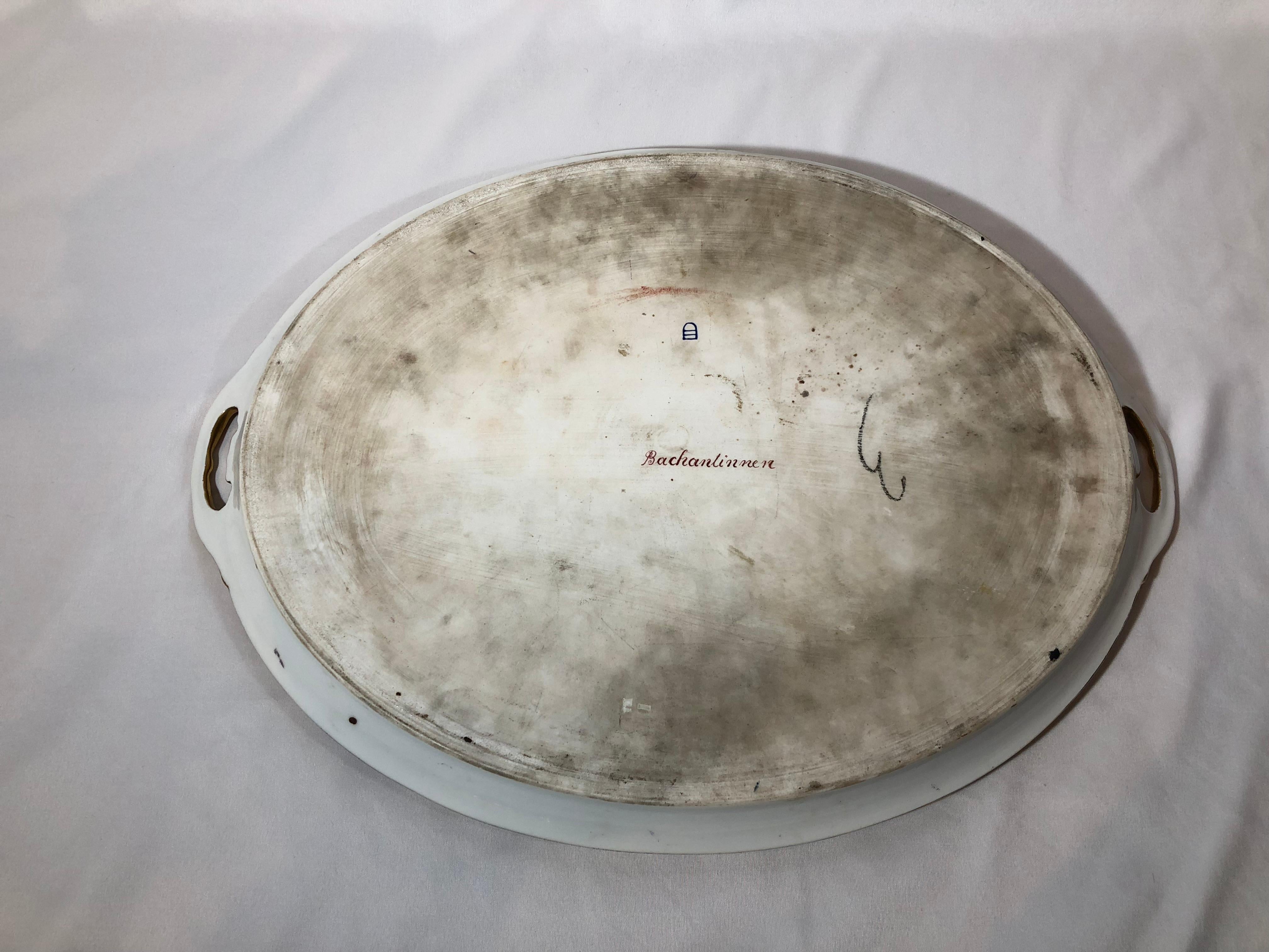 Antique Vienna Enameled Plate, circa 1870 In Excellent Condition For Sale In New Orleans, LA