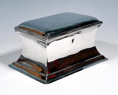 Antique Vienna Silver Biedermeier Sugar Box Andreas Weichesmueller, Made 1844