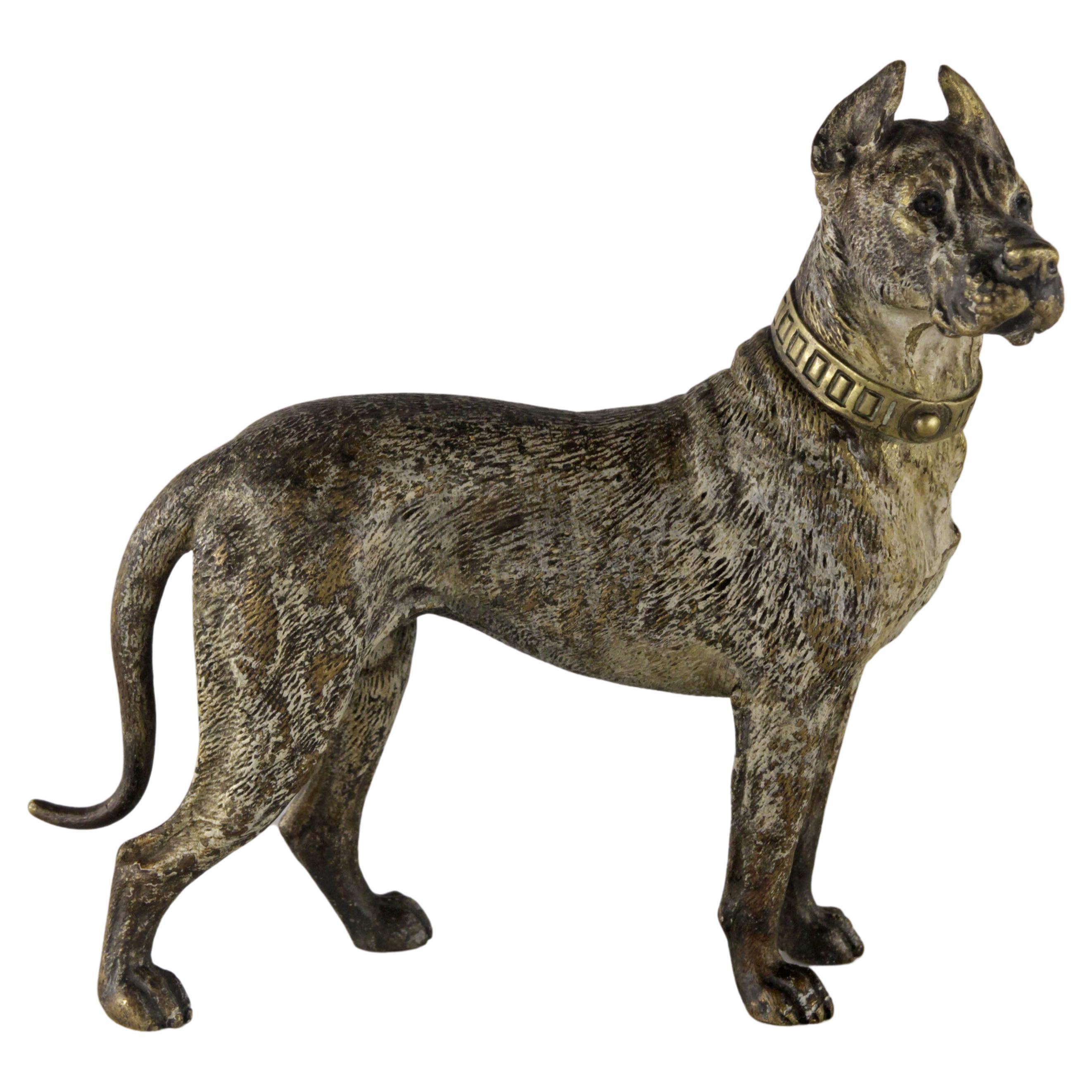 Antique Viennese Bronze Dog