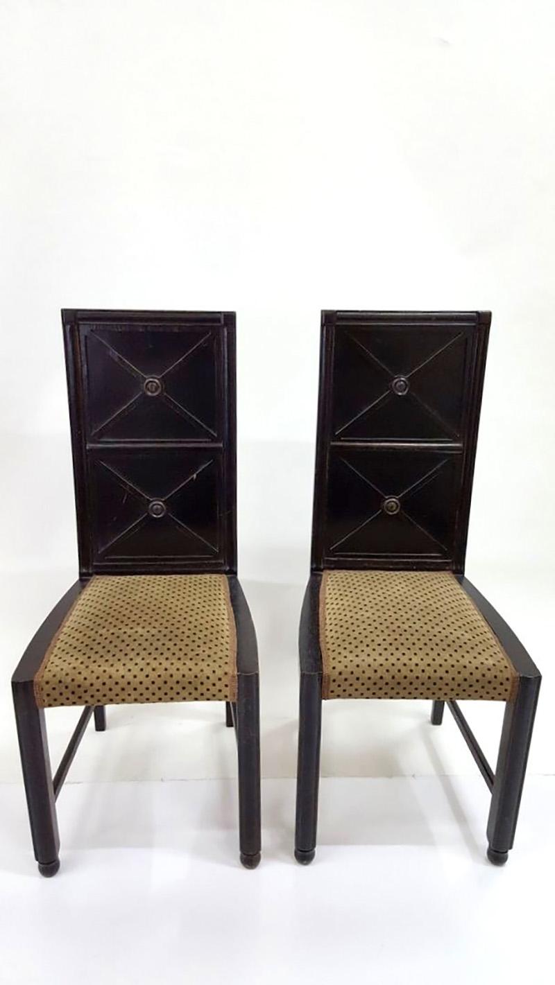 Vienna Secession Antique Viennese Chairs, Set of 6 For Sale