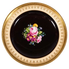 Antique Viennese Imperial Porcelain, Botanical Splendour Plate, 'Bouquet', 1827