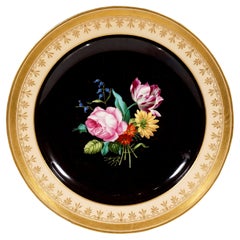 Antique Viennese Imperial Porcelain, Botanical Splendour Plate, 'Bouquet', 1827