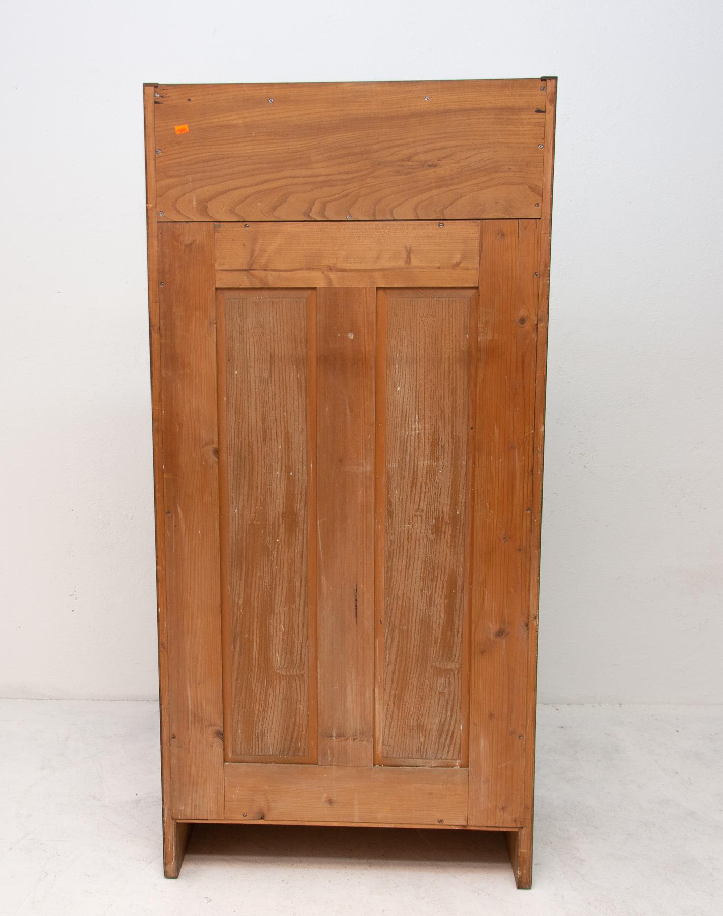 Antique Viennese Secession Library Cabinet in Oak, 1910 4