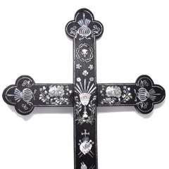 Antique Vietnamese or Southern Chinese Catholic Latin Cross