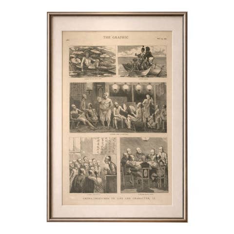 Antique View China Life Scenes Shanghai, The Graphic, May 14 1881