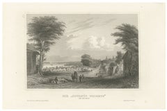 Antique View of Gowanus Heights Brooklyn New York, Meyer ca. 1850