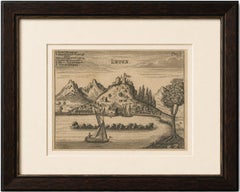 Antique View of Jaffa (Ioppen) Holy Land Engraving, Müller 1735