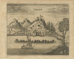 Antique View of Jaffa (Ioppen) Holy Land Engraving, Müller 1735