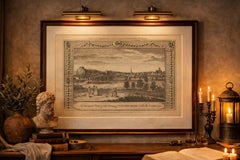 Antique View of Nottingham with Castle – Walpoole British Traveller, 1784