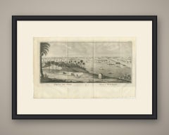 Antique View of Raschid or Rosetta on the Nile, Niebuhr, 1776