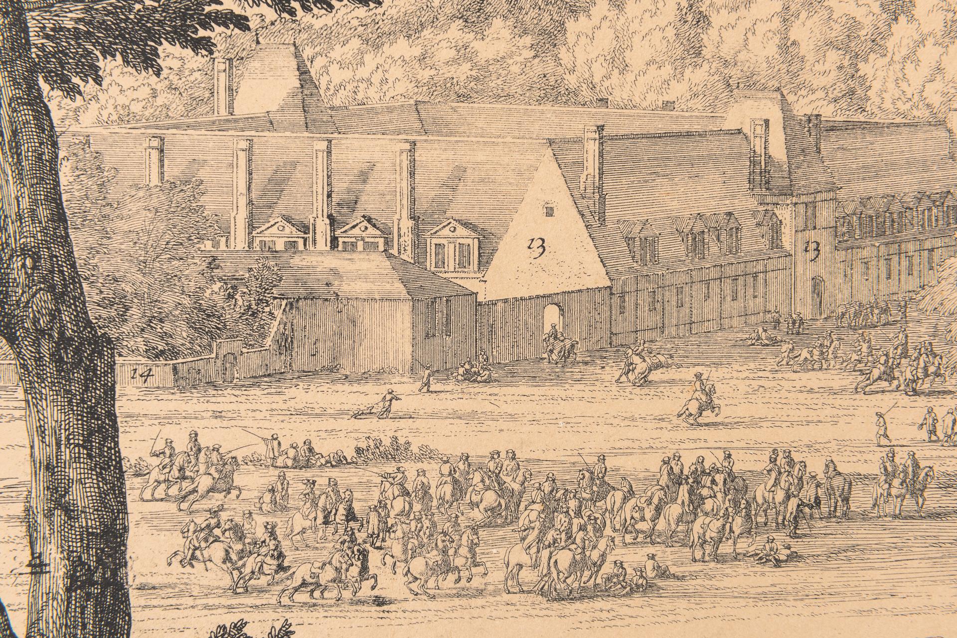 Vue ancienne du château de Fontainbleau depuis le jardin en vente 3
