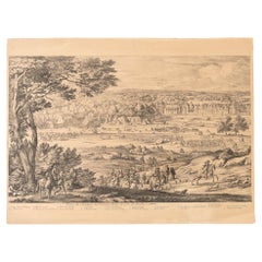 Antique View of the Castle of Fontainbleau from the Garden