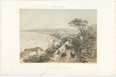Antique View of the City of Nice on the South-Coast of France, c.1865