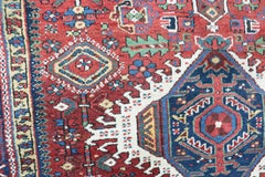 Antique Village Rug 4'11" x 6'5" Circa 1910