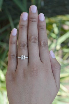 Authentic Art Deco 1 Carat Diamond Solitaire Engagement Ring