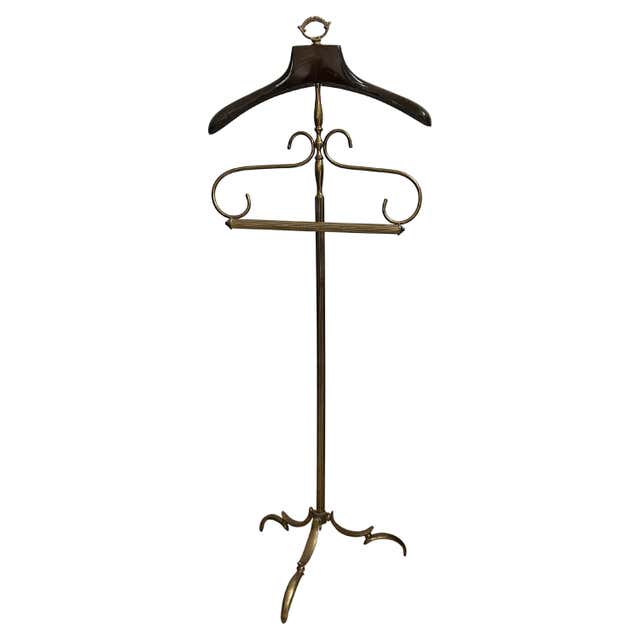 Vintage Rolling Garment Rack Clothes Rack For Sale at 1stDibs | clothes ...