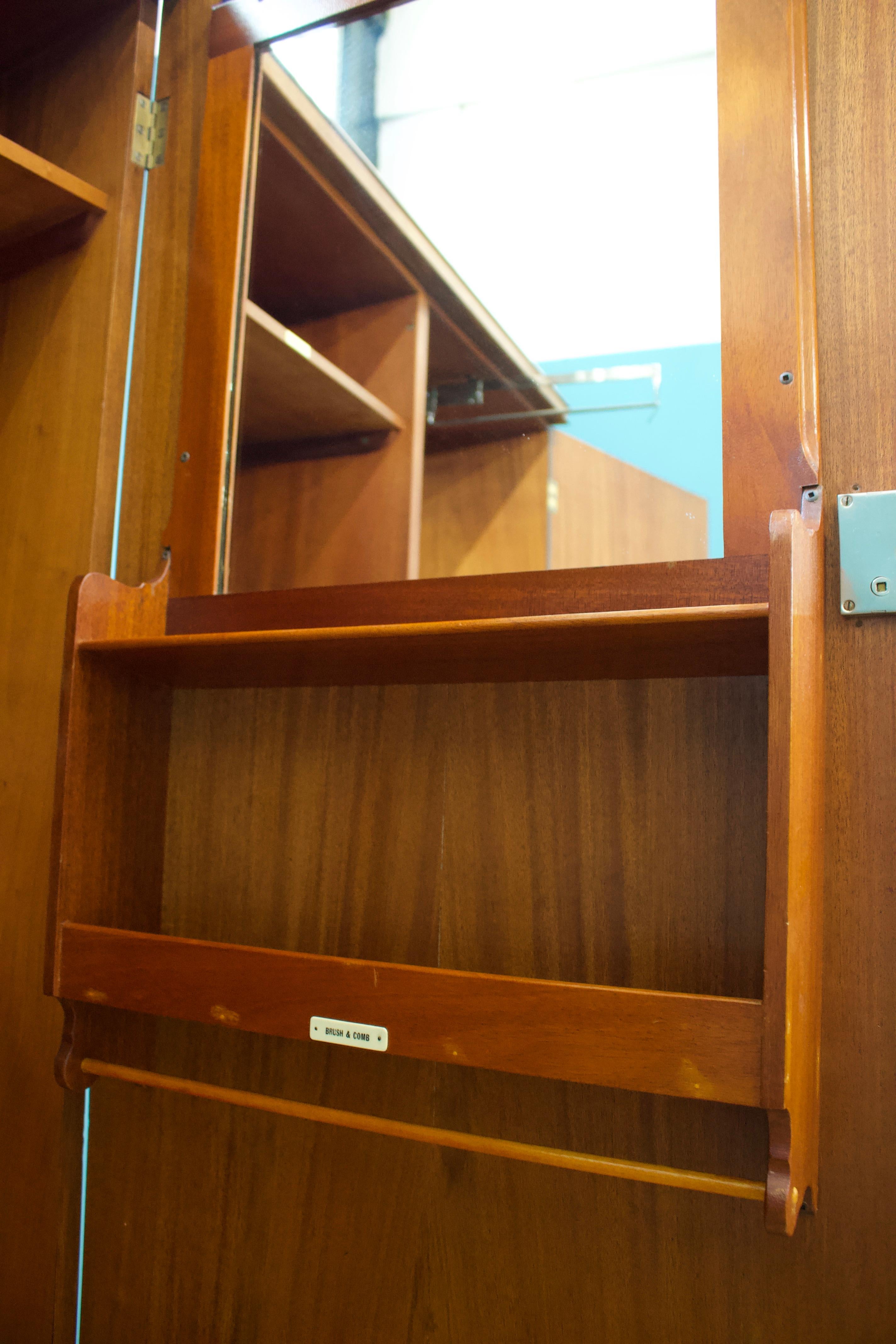 Antique Vintage Art Deco Burr Walnut Compactum Wardrobe from Verithing, 1930s 5