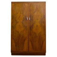 Used Vintage Art Deco Burr Walnut Compactum Wardrobe from Verithing, 1930s