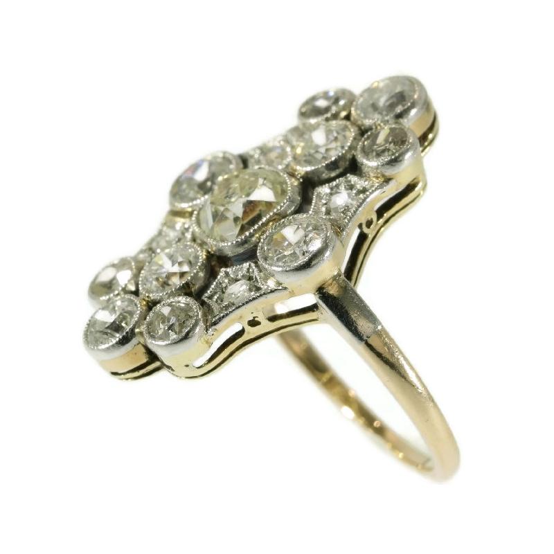 Antique Vintage Art Deco Diamond Engagement Ring, Belle Epoque 1