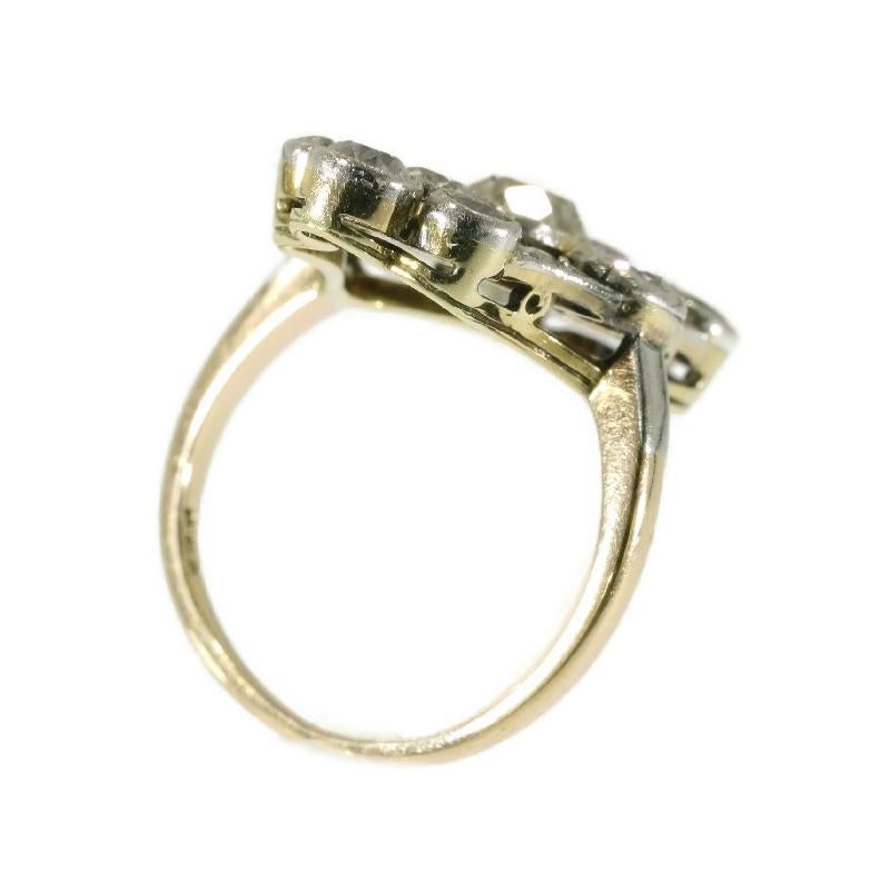 Antique Vintage Art Deco Diamond Engagement Ring, Belle Epoque 4