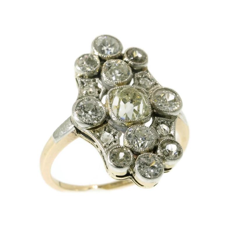 Antique Vintage Art Deco Diamond Engagement Ring, Belle Epoque 5
