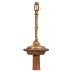 Lampada da tavolo GEC in ottone d'epoca, circa 1920