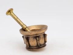 Antique Vintage Brass Mortar and Pestle