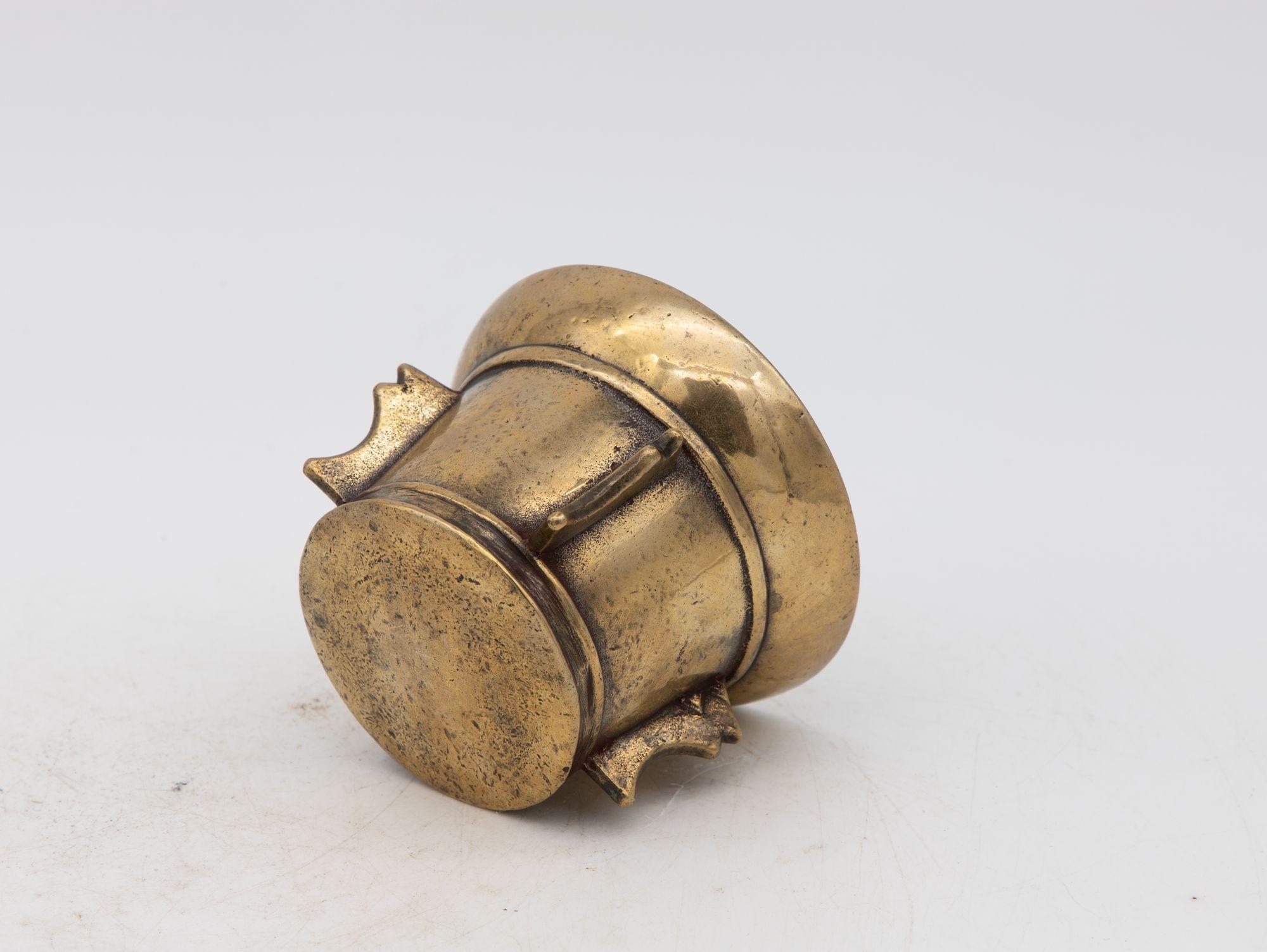 Antique Vintage Brass Mortar For Sale 1