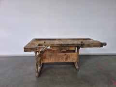 Antique Vintage Carpenter's Workbench