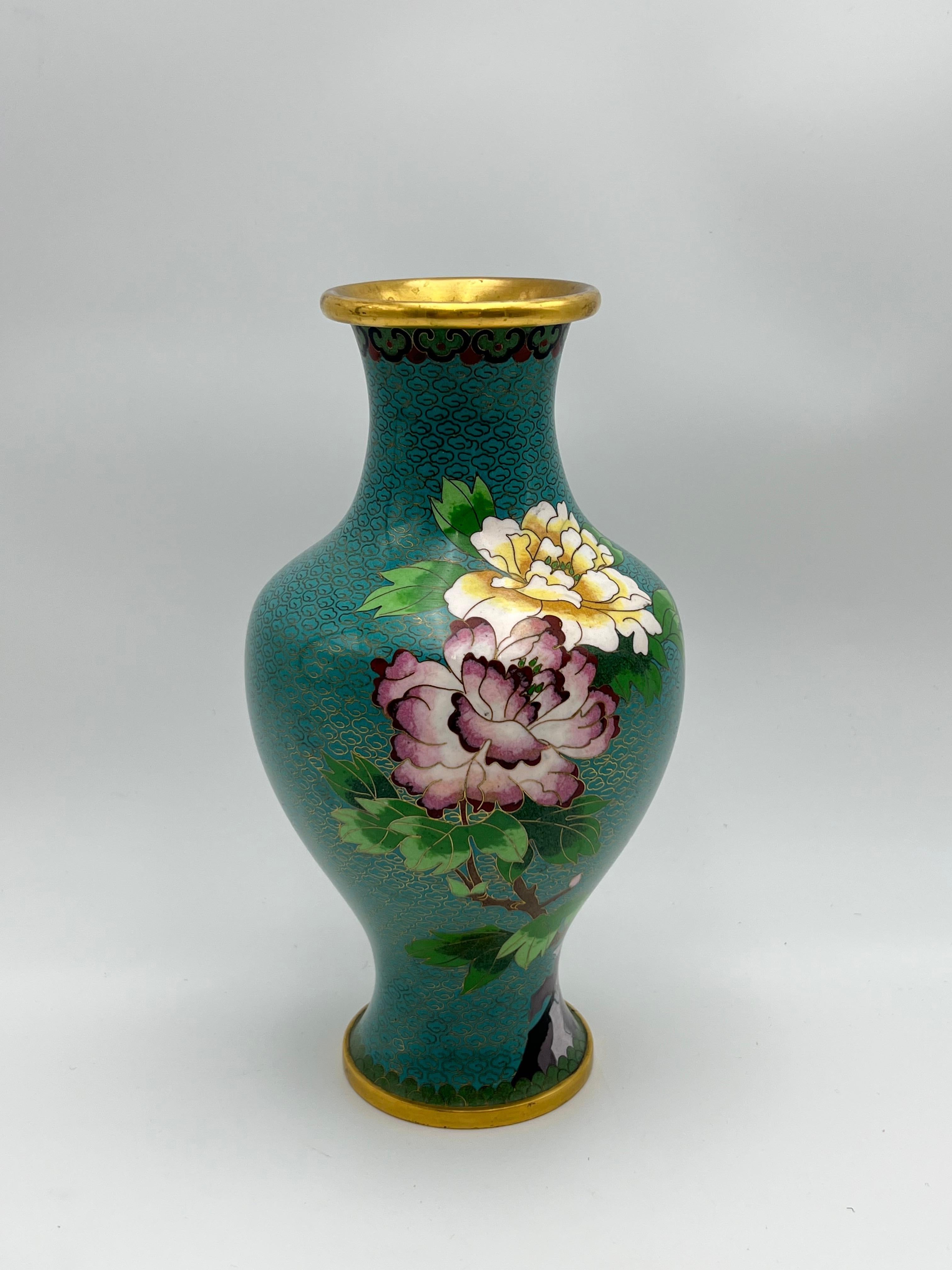 Esportazione cinese Vaso di cloisonne cinese antico / d'epoca in vendita