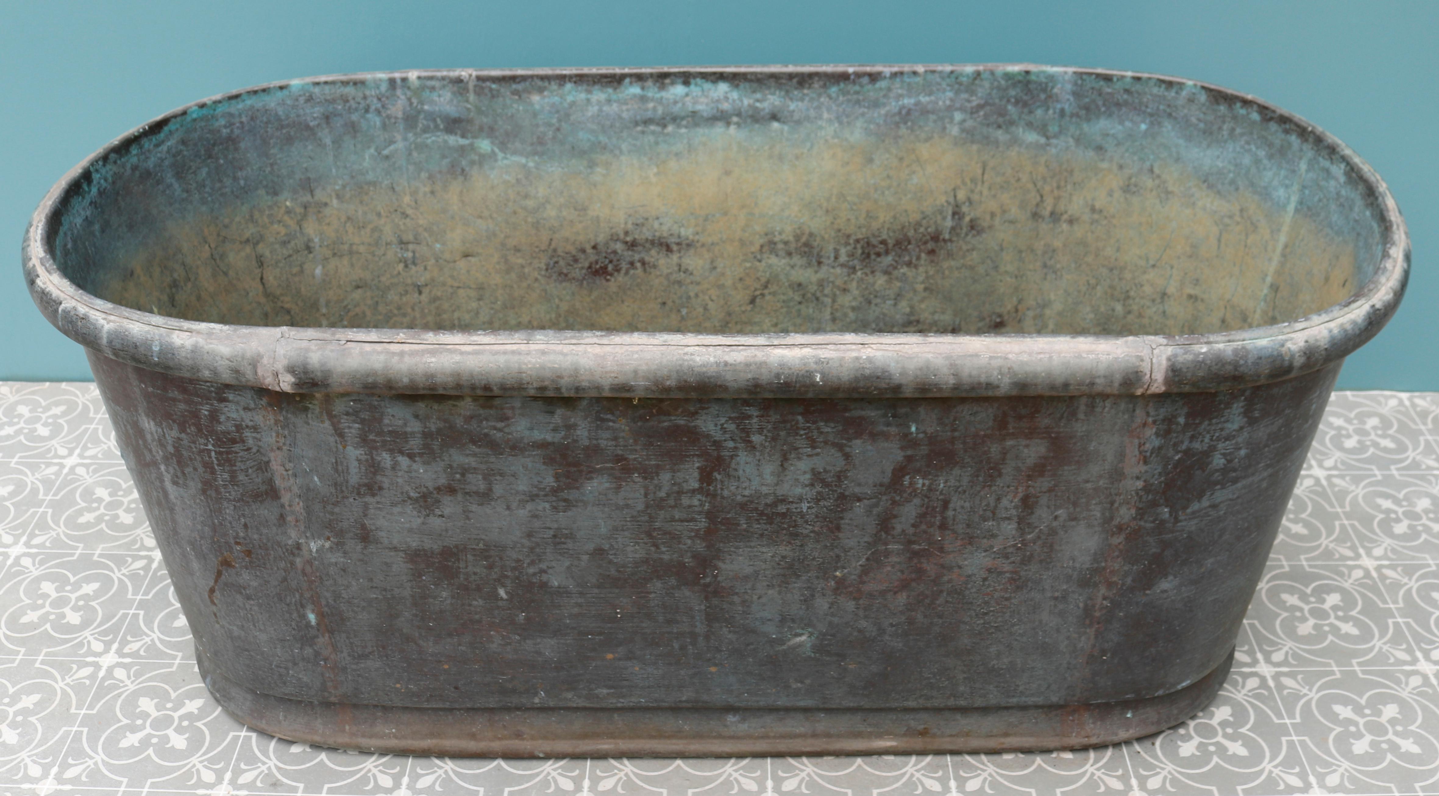 Antique Vintage Copper Bath Tub 4