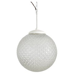 Antike Vintage Cut Glass Church Globe Pendelleuchte