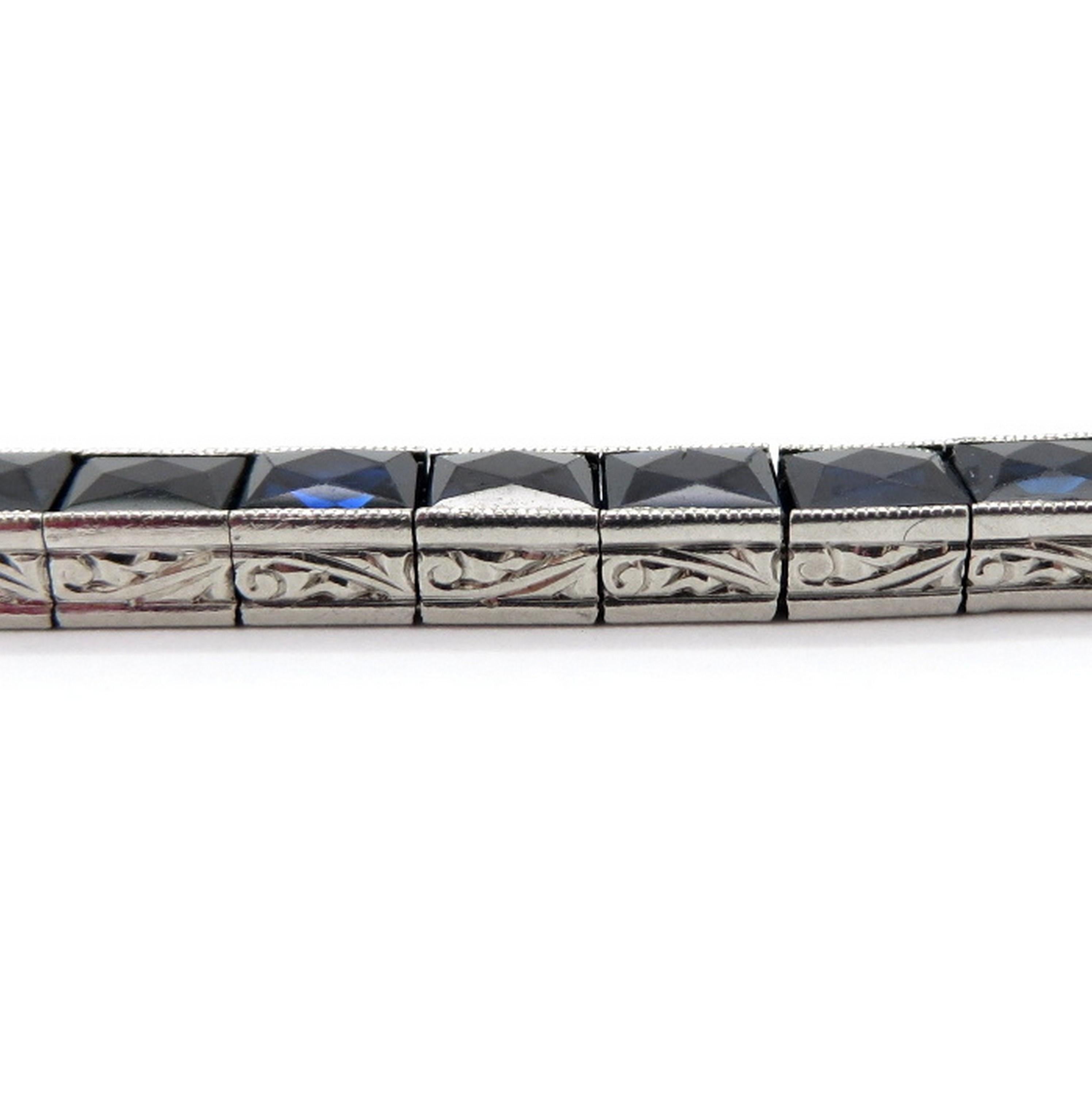 vintage sapphire tennis bracelet